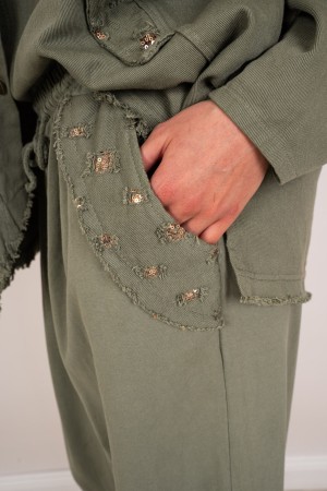 titian Hose in Anzug mit Strass Tiziana Hosen in Anzug mit Strass Tiziana Hosen in Anzug mit Strasssteinen
