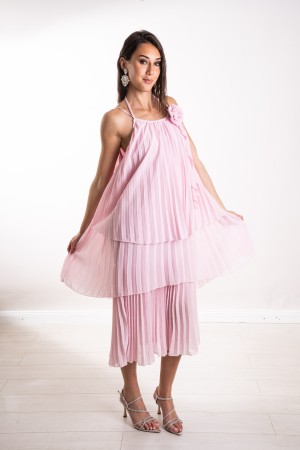 lUCREZIA LONG LUCREZIA Vestido largo vestido Lucrezia plisado vestido largo plisado Lucrezia
