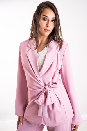 chaqueta y pantalones coordinados de Tailleur Lisboon con la chaqueta y los pantalones de Lisboon Coordinated Tailleur con arco 