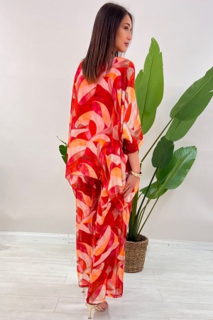 Coordinato Museo con fantasia blusa e pantalone Coordinato Museo con fantasia blusa e pantalone Coordinato Museo con fantasia...