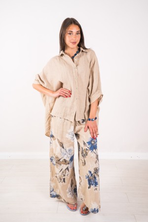 Camisa meridional y pantalones de la fantasía Coordinated Southern Southern Flower Flower Coordinated Southern Sheridness con la