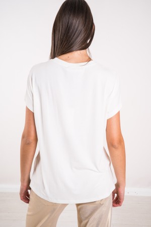Bun Jour T-shirt avec perles et perles animales Boun Jour T-shirt avec perles et arrière-plan T-shirt Boun Jour avec perles ...