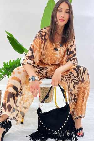 Blusa y pantalones de Animalier de Fantasía Coordinada de Ginebra 