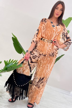 Blouse et pantalon animalier coordonné Genève Fantasy Animalier 