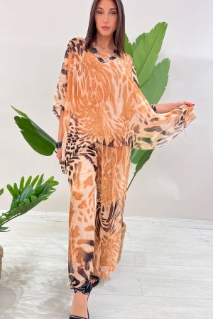 Blouse et pantalon animalier coordonné Genève Fantasy Animalier 
