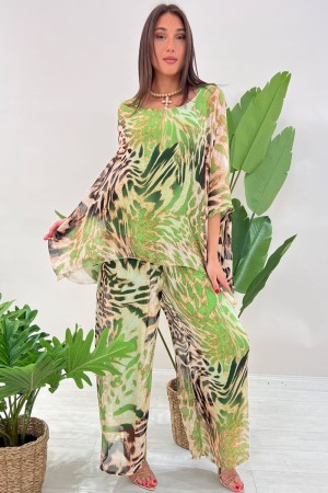 Blouse et pantalon animalier coordonné Genève Fantasy Animalier 