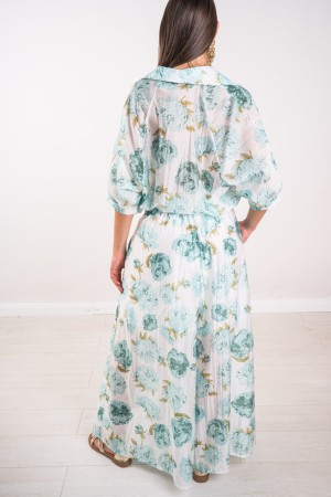 Perla coordinada con patrón floral