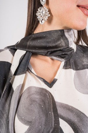 vestido de luna en elegante caftán con pedrería 
