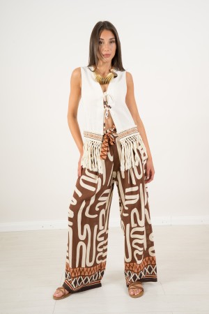 forest vest with fringes and front bows forest vest with fringes and front bows forest vest with fringe and ...