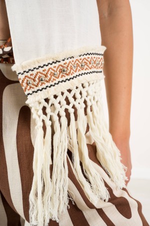 forest vest with fringes and front bows forest vest with fringes and front bows forest vest with fringe and ...