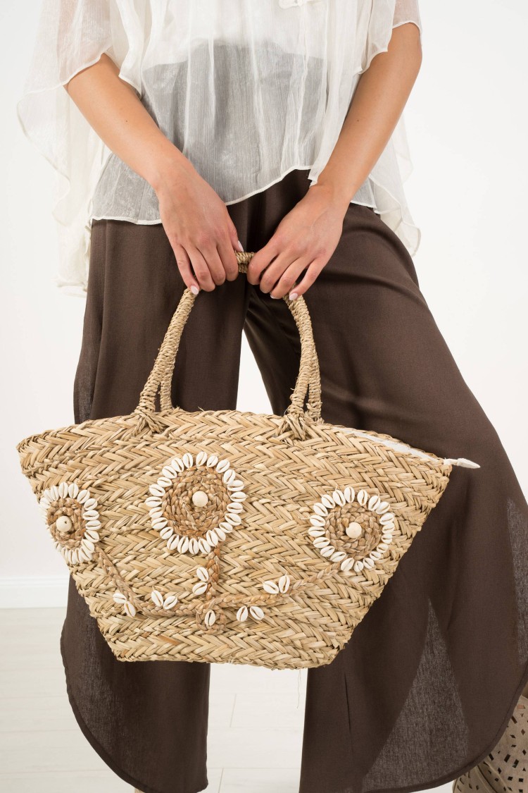 Straw bag with shells front and drawing straw bag with shells front and drawing drawing bag with ...