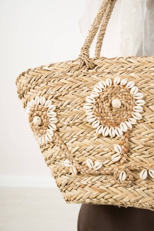 BORSA PAGLIA CON CONCHIGLIE PARTE ANTERIORE E DISEGNO BORSA PAGLIA CON CONCHIGLIE PARTE ANTERIORE E DISEGNO BORSA PAGLIA CON ...
