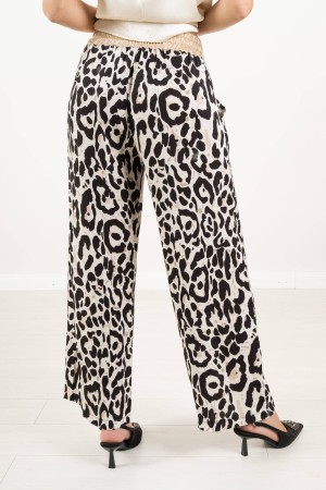 pantalones de Londres Leopard Fantasy con pantalones de oro de primavera London Fantasy Leopard con pantalones de primavera de o