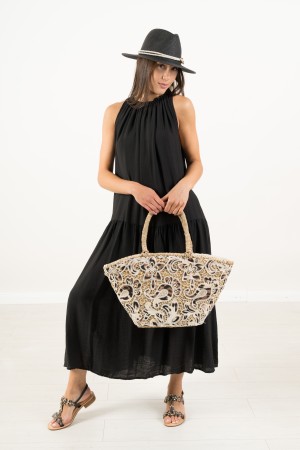 BORSA PAGLIA INDIA CON DECORO TESSUTO MACULATO BORSA PAGLIA INDIA CON DECORO TESSUTO MACULATO BORSA PAGLIA INDIA CON DECORO T...