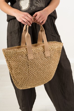 borsa unica bucherellata con dettagli oro  borsa unica bucherellata con dettagli oro  borsa unica bucherellata con dettagli oro