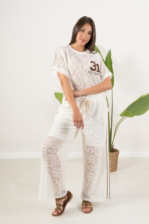 coordinato ginny con pizzo e bande laterali  coordinato ginny con pizzo e bande laterali  coordinato ginny con pizzo e bande ...
