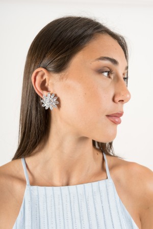 bouteille Loli Boucles d'oreilles avec bijoux Clip Fleur Boot Boucles d'oreilles Loli avec bijou Boucles d'oreilles de pince à f