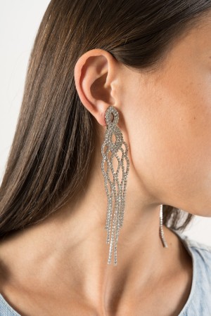 orecchini luna lunghi con strass intrecci  orecchini luna lunghi con strass intrecci  orecchini luna lunghi con strass intrecci