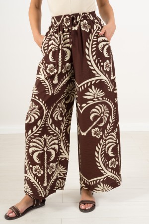 Pantalon Gilda avec pantalon de guilde de fleurs de fantaisie avec pantalon de guilde de fleurs de fantaisie avec fleur de fanta