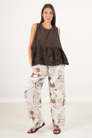 pantalon en lin de lin Fantasy Pantalons en lin Tini dans des pantalons de linge fantaisie Tini in fantaisie