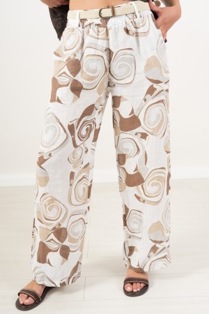 pantalón de lino de la fantasía Pantalones de lino Tini en pantalones de lino de lujo Tini en fantasía