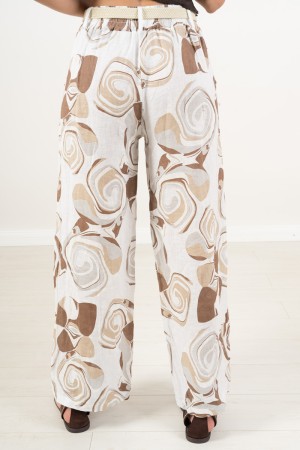 pantalon en lin de lin Fantasy Pantalons en lin Tini dans des pantalons de linge fantaisie Tini in fantaisie