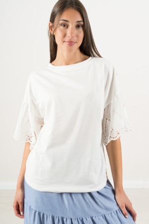 minu Basic T-Shirt mit Verarbeitungshülsenhülsen-T-Shirt Minu Basic mit Verarbeitung Basishülse T-Shirt Minu Basic With ...
