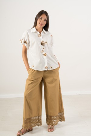 alice Shirt mit Maxi Jewel Jewel und Stickerei Alice Shirt mit Jewel Jewel Maxi und Stickerei Alice Shirt mit Knöpfen ...