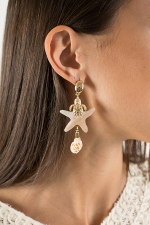 pendientes de tortuga con aretes de tortuga de estrellas y estrellas de mar con pendientes de tortuga de estrellas y estrellas c