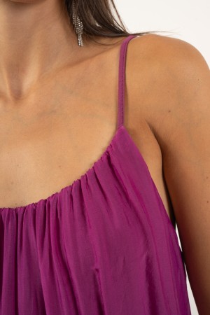 angelica dress with silk and viscose suspenses Angelica dress with silk and viscose suspenses Angelica dress with suspenders in 