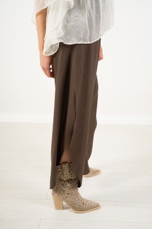 pantalon Cucu en lin et viscose avec ouvertures latérales Pantalon Cucu en linge et viscose avec ouvertures latérales Pantalon C