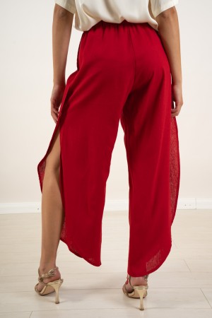 cucu pants in linen and viscose with side openings Cucu pants in linen and viscose with side openings cucu trousers ...