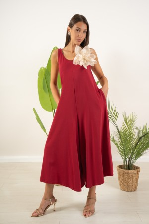 tuta intera amerigo con fiore spilla maxi  tuta intera amerigo con fiore spilla maxi  tuta intera amerigo con fiore spilla maxi