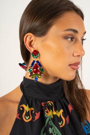 ohrring Cuki Multi Color Drop und Steine Ohrring Cuki Multi Color Drop und Steine Ohrring Cuki Multi Color Drop ... \ t.