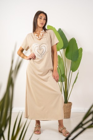 vestido largo de Pegasus con el corazón de diamantes de imitación Long Pegasus vestido con el corazón de Rhinestone Long Pegasus