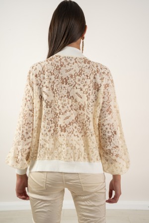 Lace-lace jacket Lightweight beige lace jacket daisy light beige lace jacket daisy light beige