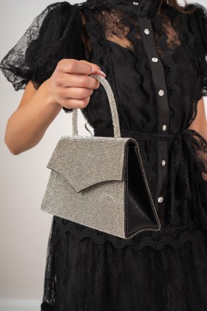 Bolsa Giorgia Pequeña forma de trapecio con brillo Giorgia Bolsa pequeña forma de trapecio con brillo Giorgia Bolsa Pic ...