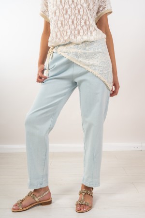 bandana jeans with detail on lace side Bandana jeans with detail on lace side Bandana jeans with detail ...