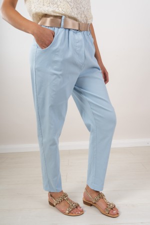 pantalone kikka simil jeans con cinta beige  pantalone kikka simil jeans con cinta beige  pantalone kikka simil jeans con cin...