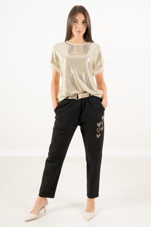 T-shirt Disco con paillettes  T-shirt Disco con paillettes  T-shirt Disco con paillettes