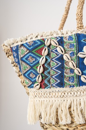 Thailand straw bag decorations shells and fringes Straw bag Thailand decorations shells and fringes Straw bag Thailand ...