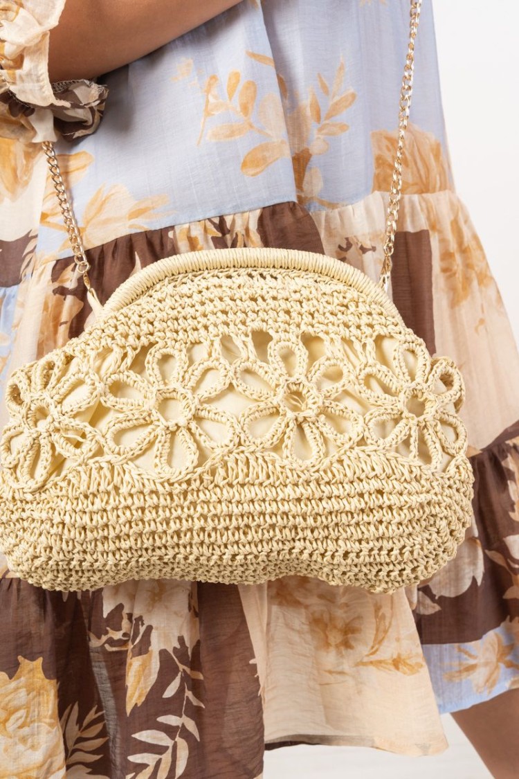 pochette germoglio in raffia  pochette germoglio in raffia  pochette germoglio in raffia