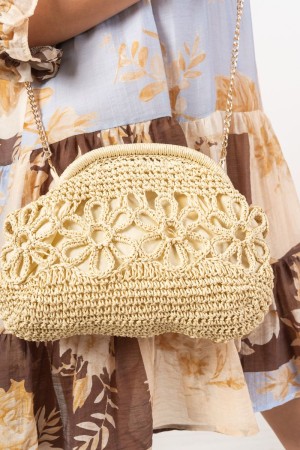 sac d'embrayage à la germe dans un sac d'embrayage de raffilt dans les raffils pochette d'embrayage dans le raphia