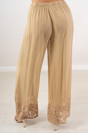 coordinato festival blusa e pantalone con pizzo sul fondo  coordinato festival blusa e pantalone con pizzo sul fondo  coordin...