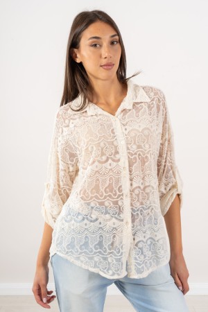 olivia shirt with worked lace Olivia shirt with lace. Olivia shirt with worked lace