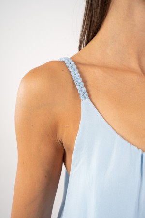 jolie tank top with soft braid straps Jolie tank top with soft braid treks Jolie tank top with soft braid shoulder straps