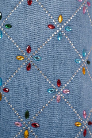 rainbow jeans rhombus rhinestones and colorful flowers Rainbow jeans rhombus rhinestones and colorful flowers Rainbow jeans ...