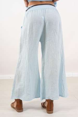 pantalon Michela avec pantalon de lin haut de gamme Michela avec pantalon de lin haut de gamme Michela avec draps haut de gamme
