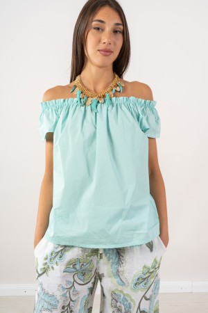 Blouse orchid with elastic on the shoulders blouse orchid with elastic on the shoulders blouse orchid with elastic on the should
