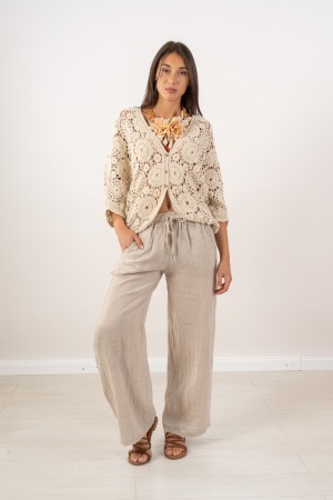 pantalon Silvia Pantalon Silvia Pantalon en lin Silvia Pantalon en linge
